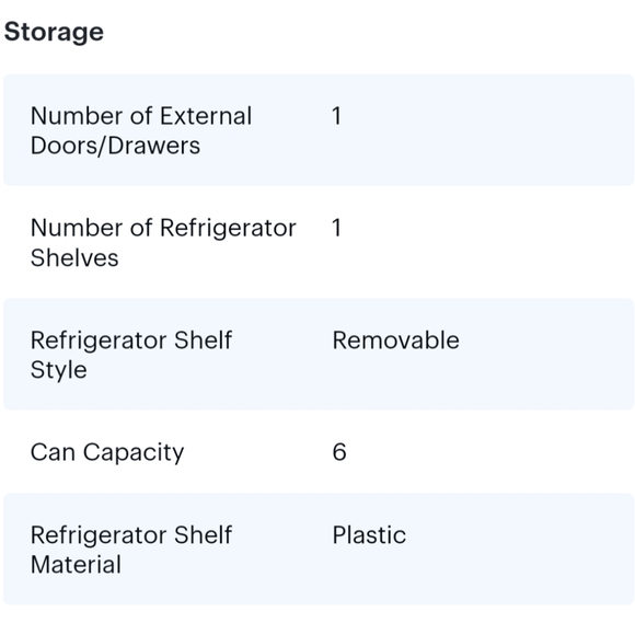 Cooluli - Classic 0.1 Cu. Ft. Mini Fridge - White - Picture 14 of 16